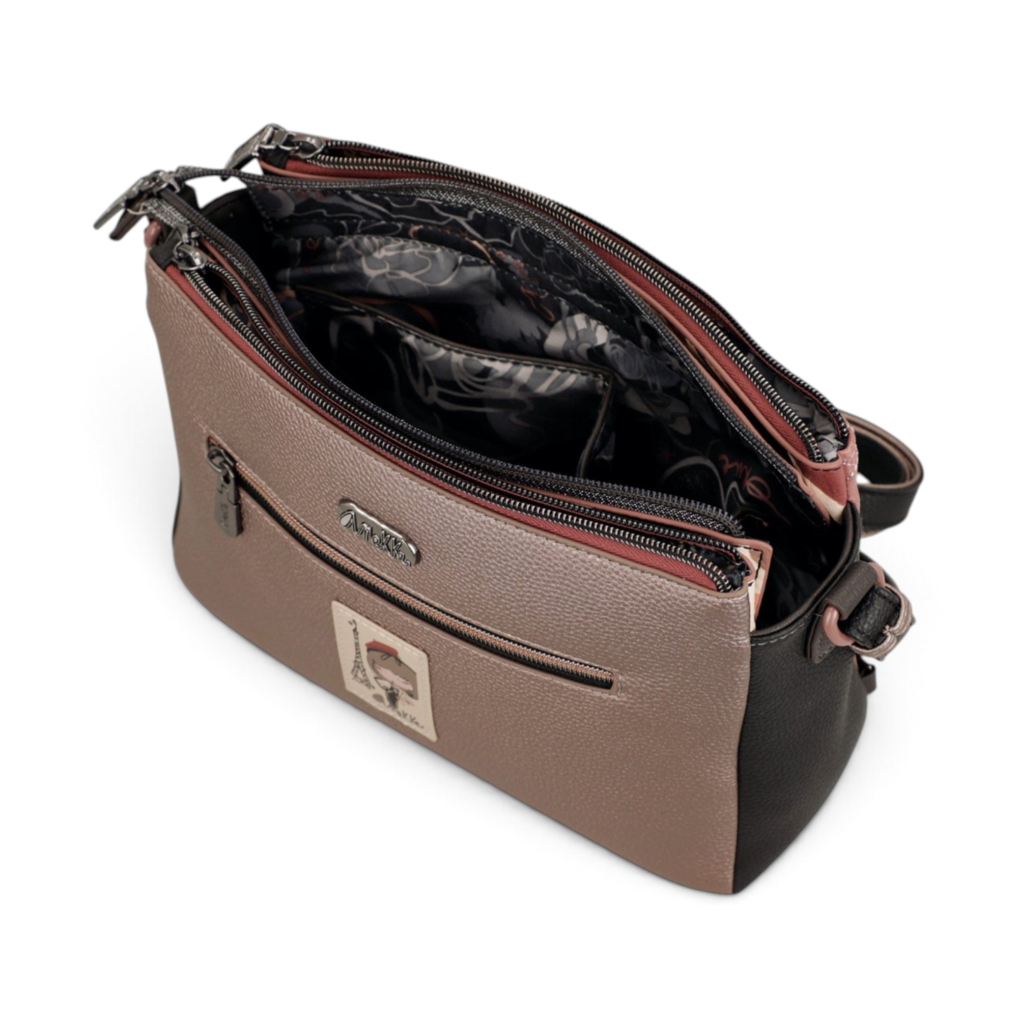 Geantă crossbody damă Anekke Parisian 41813-184 – roz, 3 compartimente, 27 × 20 × 10 cm Geantă crossbody damă Anekke Parisian 41813-184 – roz, 3 compartimente, 27 × 20 × 10 cm – imaginea 8