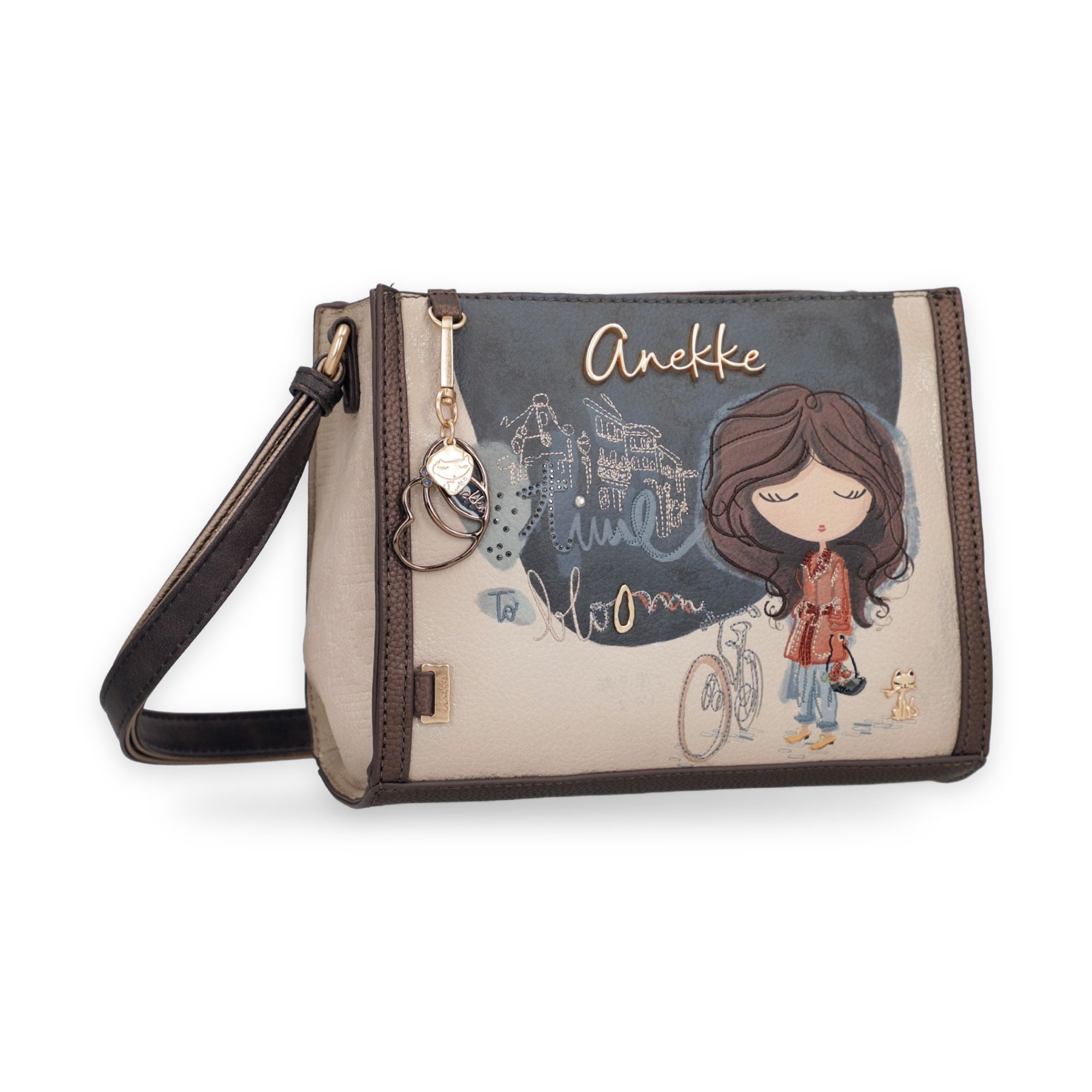 Geantă crossbody damă Anekke Tulip 43703-571 – compactă, cu imprimeu ilustrat, 22 × 18 × 10 cm Geantă crossbody damă Anekke Tulip 43703-571 – imaginea 2