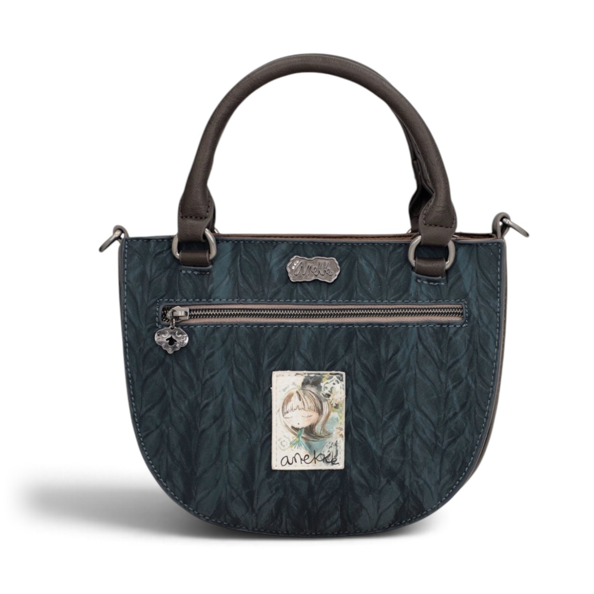 Geantă damă Anekke Manifesto 41713-277 – ovală, de mână și crossbody, 24 × 18 × 9 cm – imaginea 4