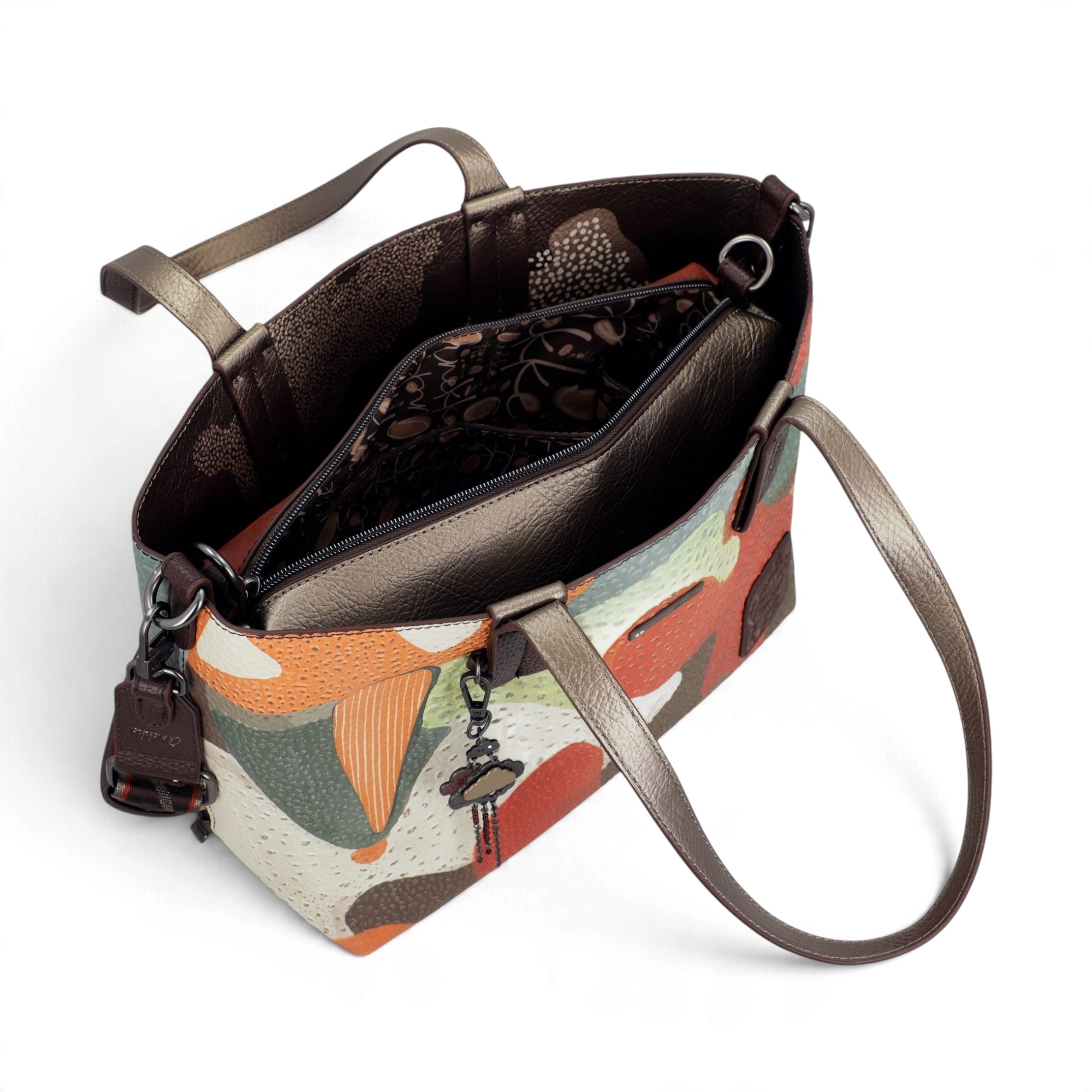 Geantă damă Anekke Odyssey 43832-405 – tote reversibil 2 în 1, cu geantă interioară detașabilă, 42 × 27 × 15 cm – imaginea 8