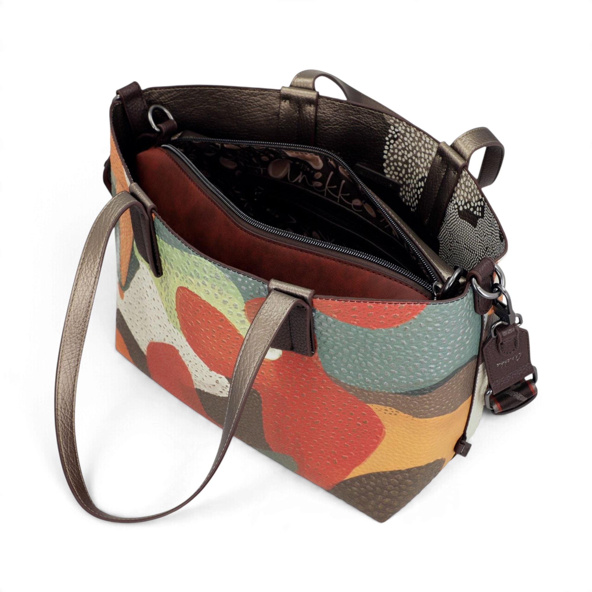 Geantă damă Anekke Odyssey 43832-405 – tote reversibil 2 în 1, cu geantă interioară detașabilă, 42 × 27 × 15 cm – imaginea 9