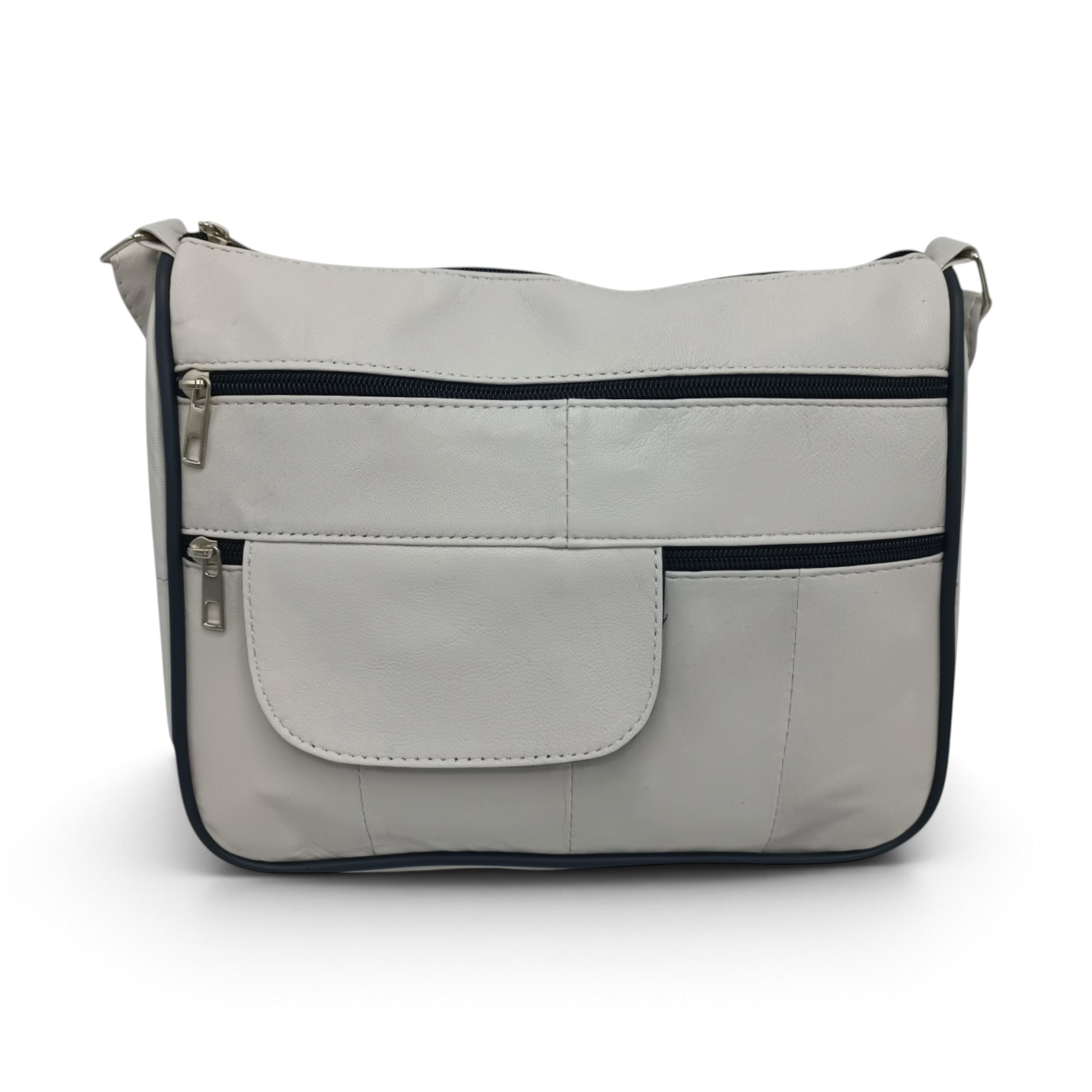 Geantă damă piele naturală Lucia R45-JM30, gri perlat Geantă damă piele naturală Lucia R45-JM30, gri perlat – imaginea 3