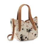 Geantă damă Vanessa Wu Mini Altai Imprimeu Vacă – piele naturală cu păr, geantă de mână și umăr, 29 × 19 × 10 cm