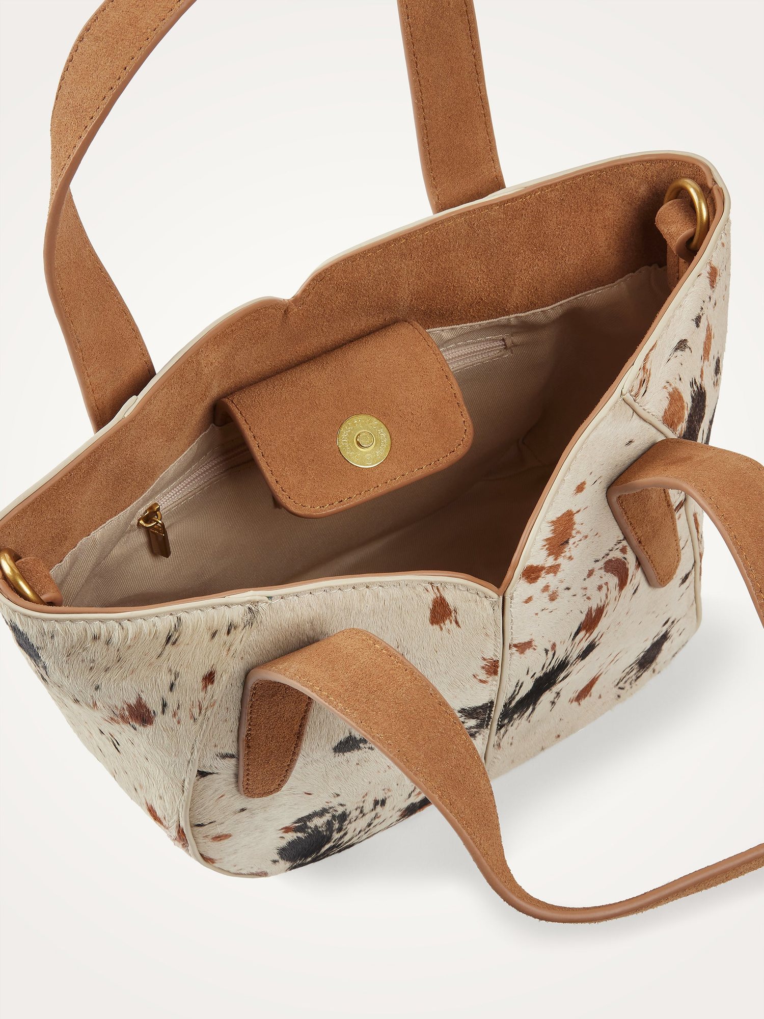 Geantă damă Vanessa Wu Mini Altai Imprimeu Vacă – piele naturală cu păr, geantă de mână și umăr, 29 × 19 × 10 cm Geantă damă Vanessa Wu Mini Altai Imprimeu Vacă – piele naturală cu păr, geantă de mână și umăr, 29 × 19 × 10 cm