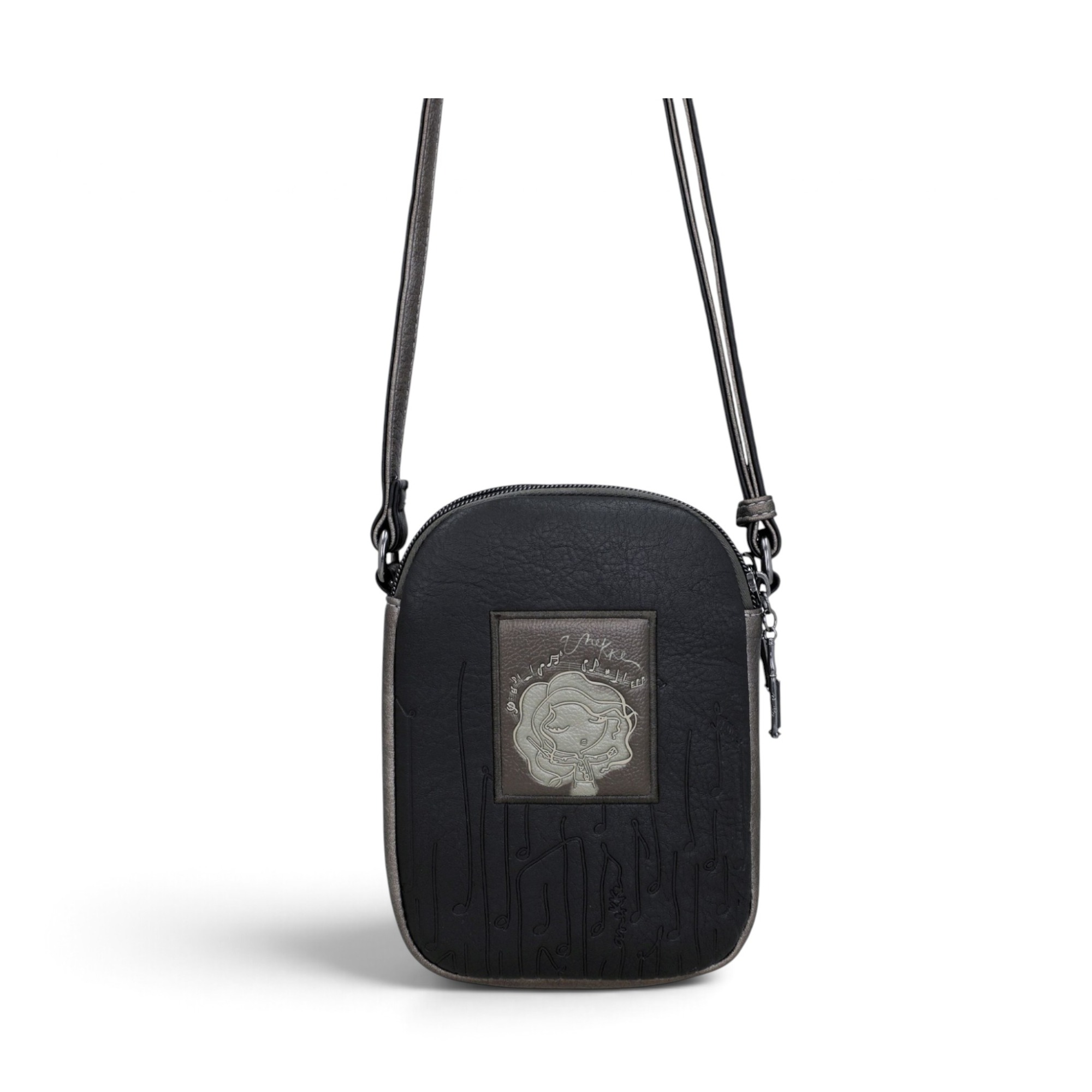 Geantă mini crossbody damă Anekke Melody 43813-903 – ovală, buzunare față și spate, 15 × 20 × 7 cm – imaginea 4