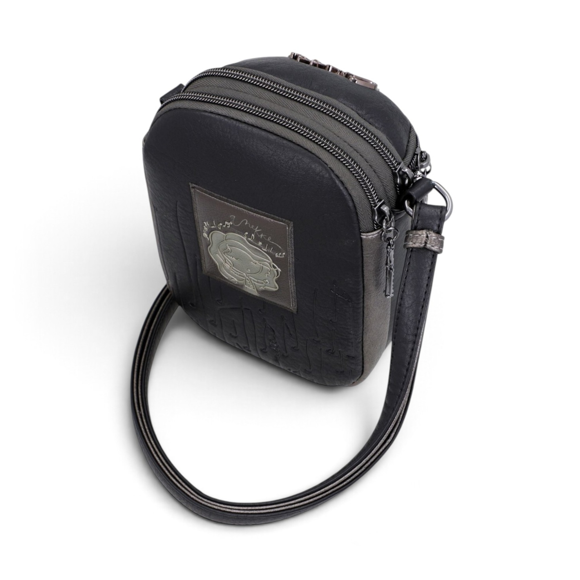 Geantă mini crossbody damă Anekke Melody 43813-903 – ovală, buzunare față și spate, 15 × 20 × 7 cm – imaginea 6