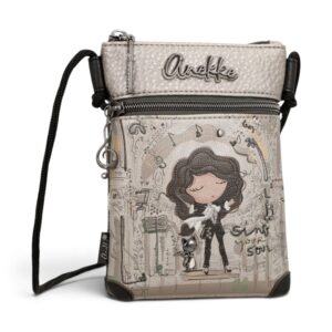 Geantă mini crossbody damă Anekke Orchestra 43803-904 – baretă reglabilă din șnur, 14 × 19 × 3 cm – imaginea 1