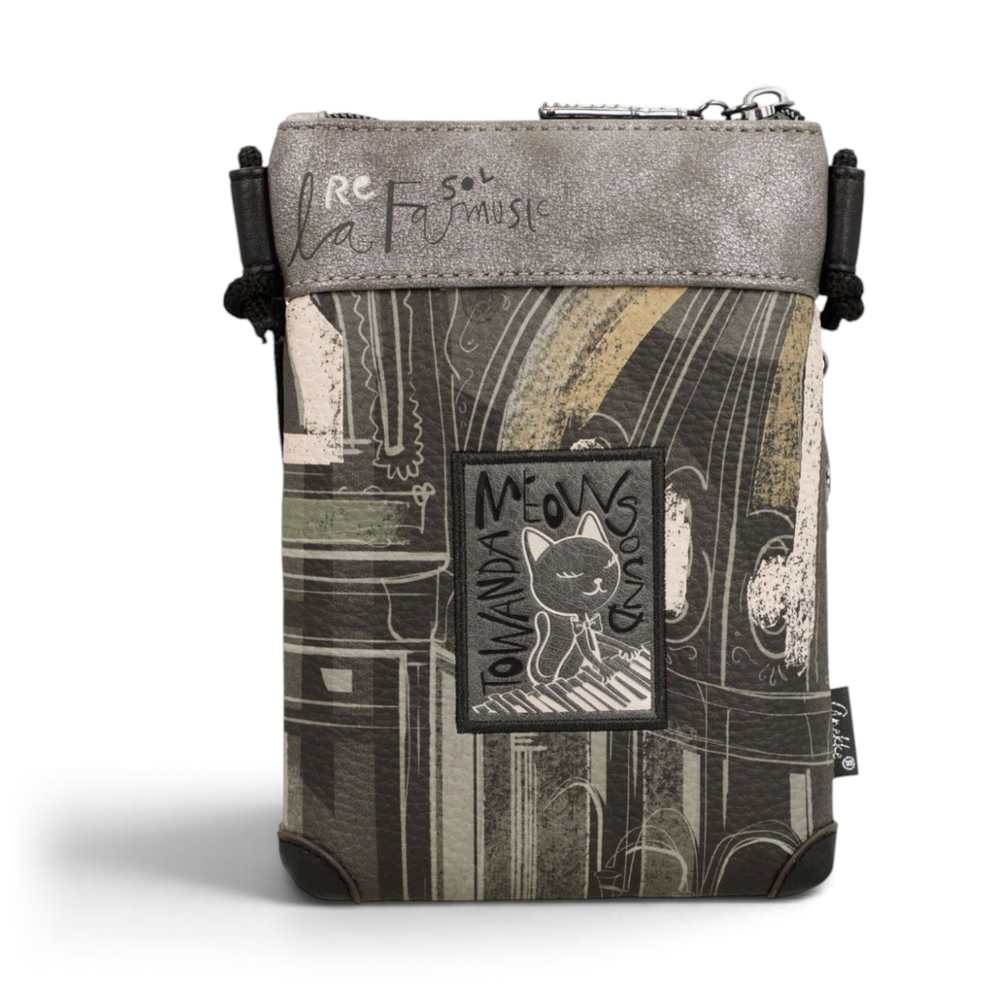 Geantă mini crossbody damă Anekke Orchestra 43803-904 – baretă reglabilă din șnur, 14 × 19 × 3 cm – imaginea 4