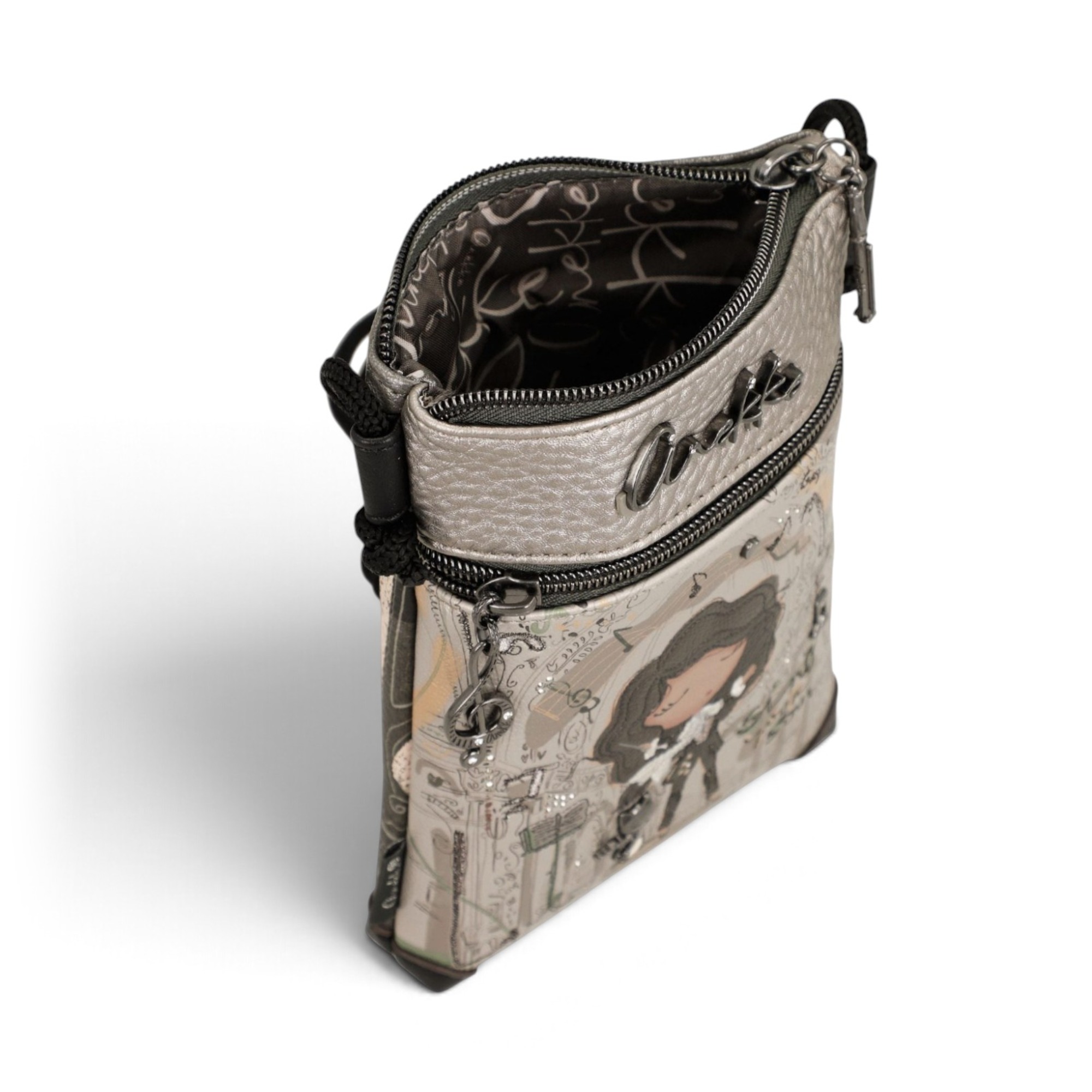 Geantă mini crossbody damă Anekke Orchestra 43803-904 – baretă reglabilă din șnur, 14 × 19 × 3 cm – imaginea 7
