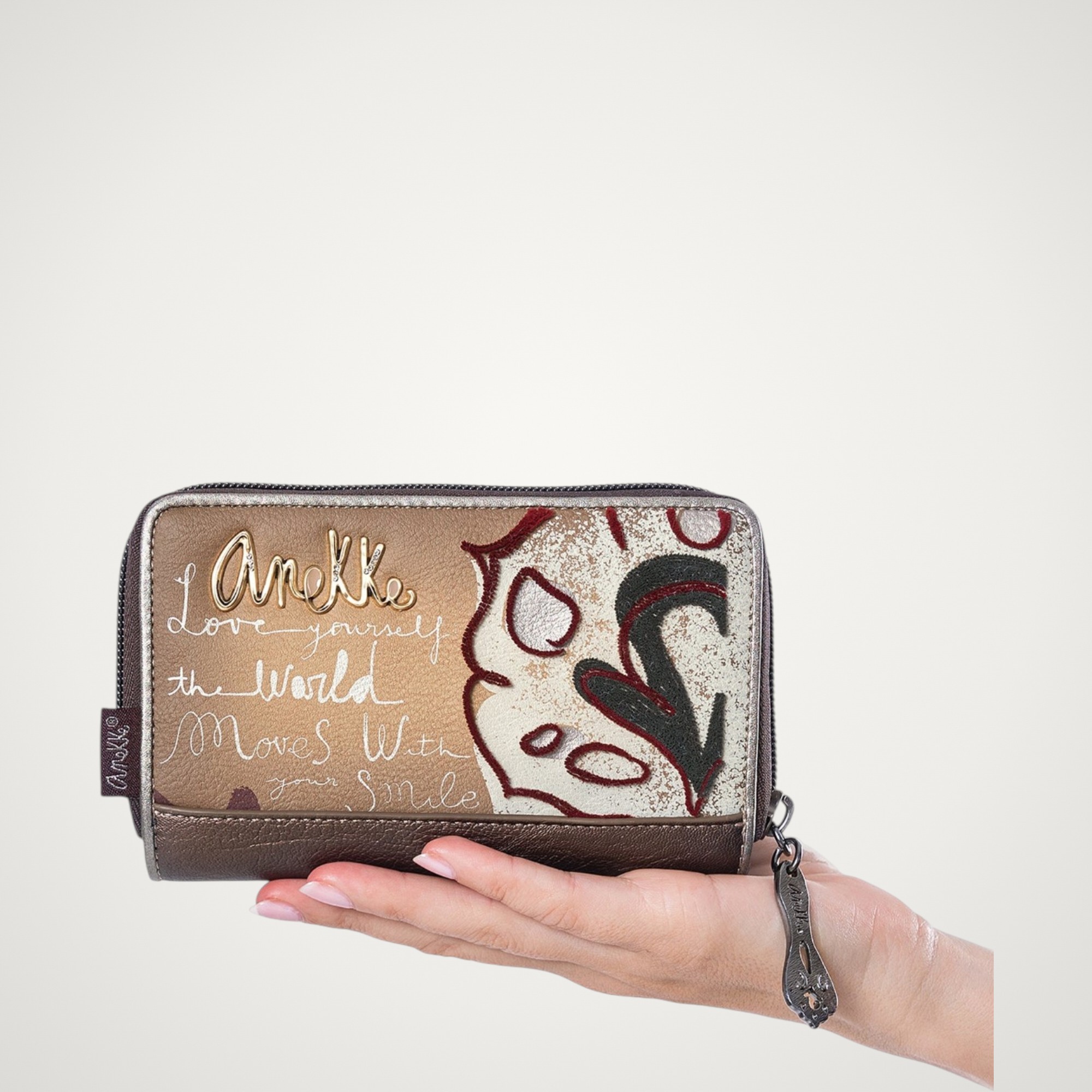 Portofel damă Anekke Manifesto 41719-909 – mediu, cu clapetă, 15 × 10 × 3 cm