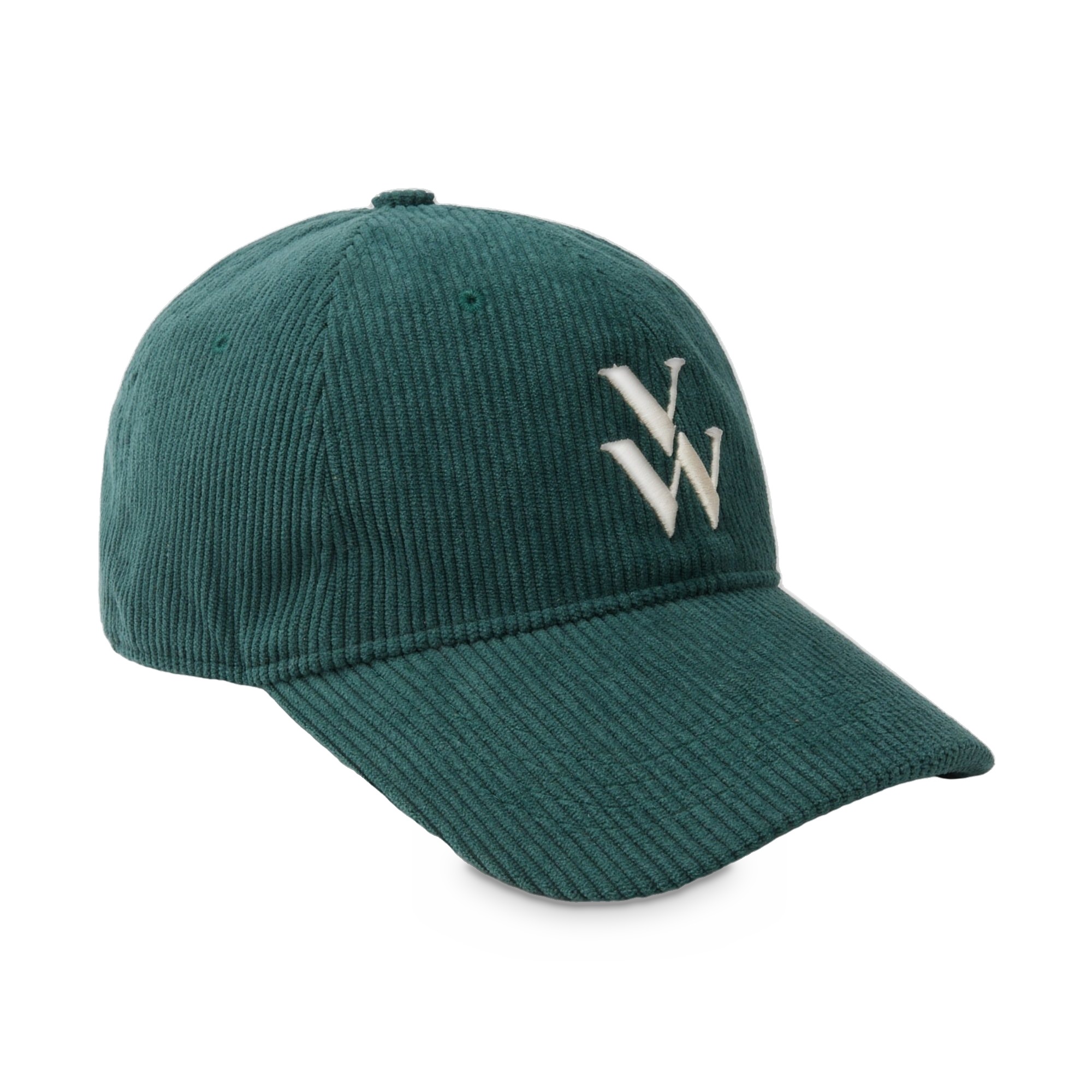 Șapcă damă Vanessa Wu Sia Verde închis – catifea reiată, monogramă VW brodată, mărime unică