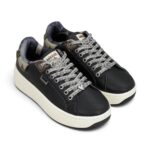 Sneakers damă Anekke Paris 433 Black – negru cu detalii, piele