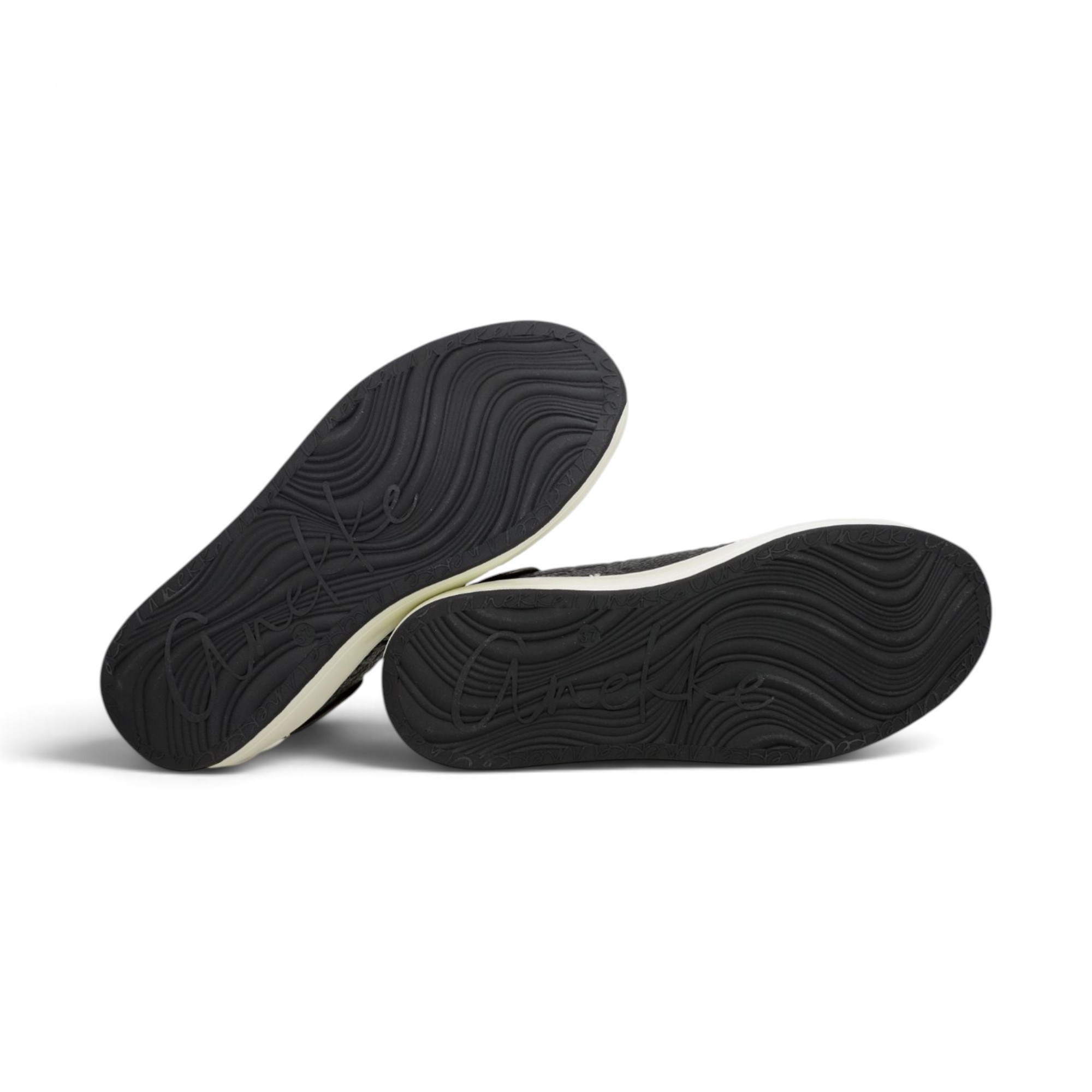 Sneakers damă Anekke Paris 433 Black – negru cu detalii, piele