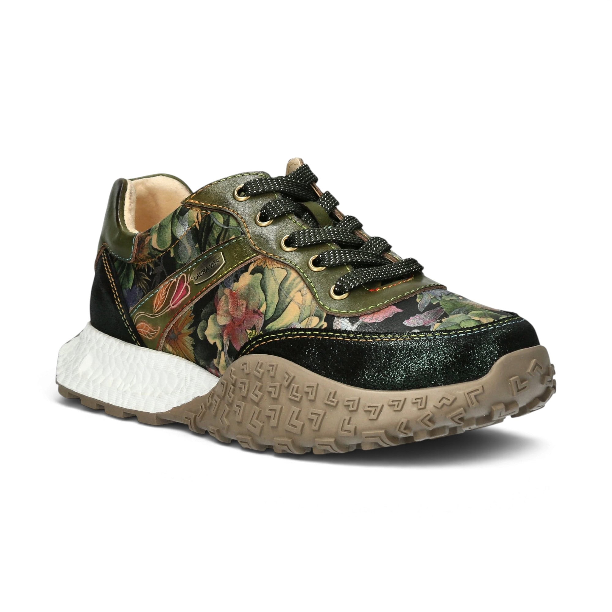 Sneakers damă Laura Vita EVITAO96 – piele și material textil, talpă Memory Foam - imagine 6