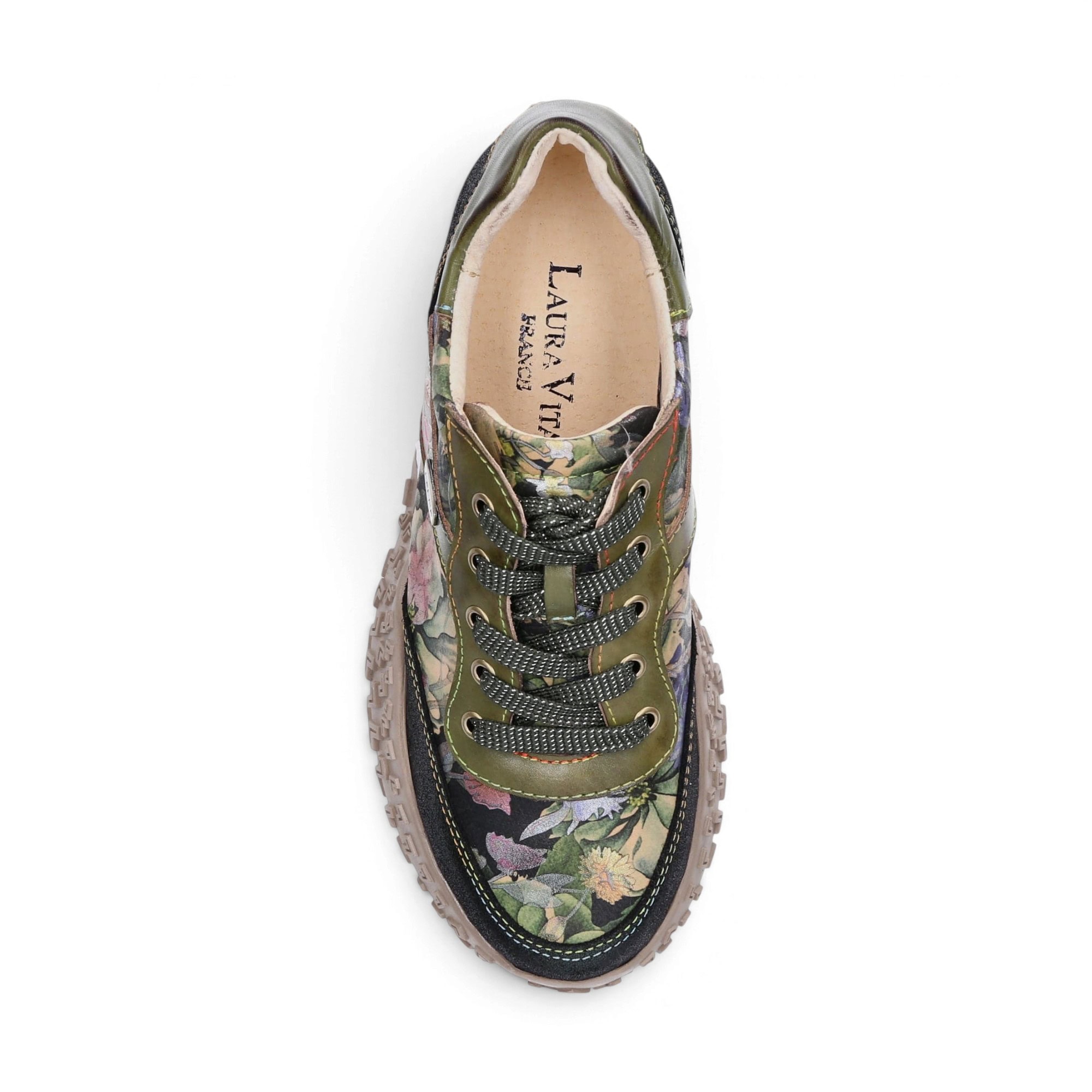 Sneakers damă Laura Vita EVITAO96 – piele și material textil, talpă Memory Foam - imagine 3